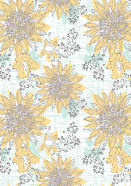 Sian Saxon Surface Pattern 03 - "Sunflower 02"